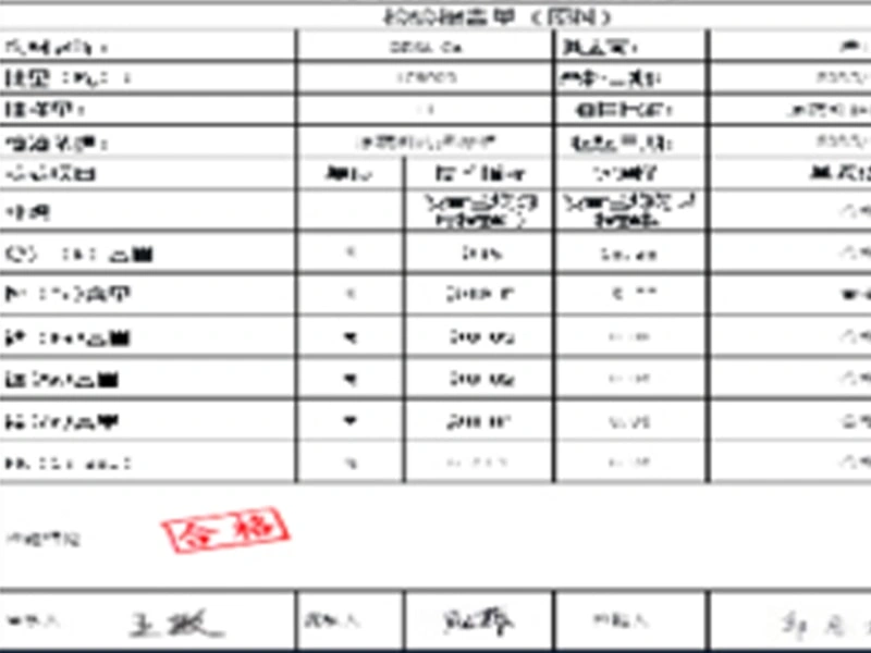 质量检测